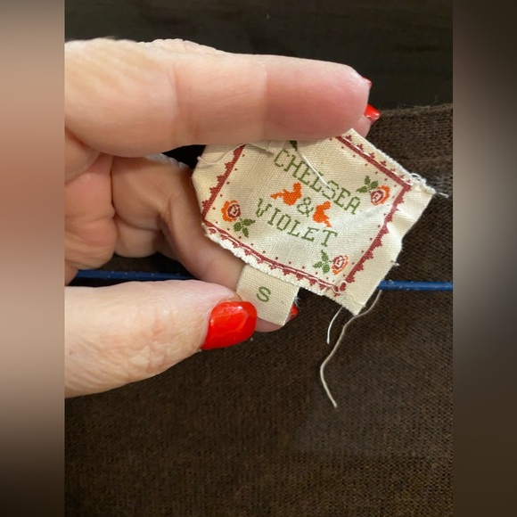 Chelsea & Violet‎ Cardigan Brown Sweater - Picture 2 of 6